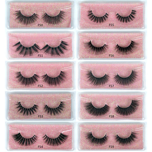 10 Pairs 3D Mink Lashes