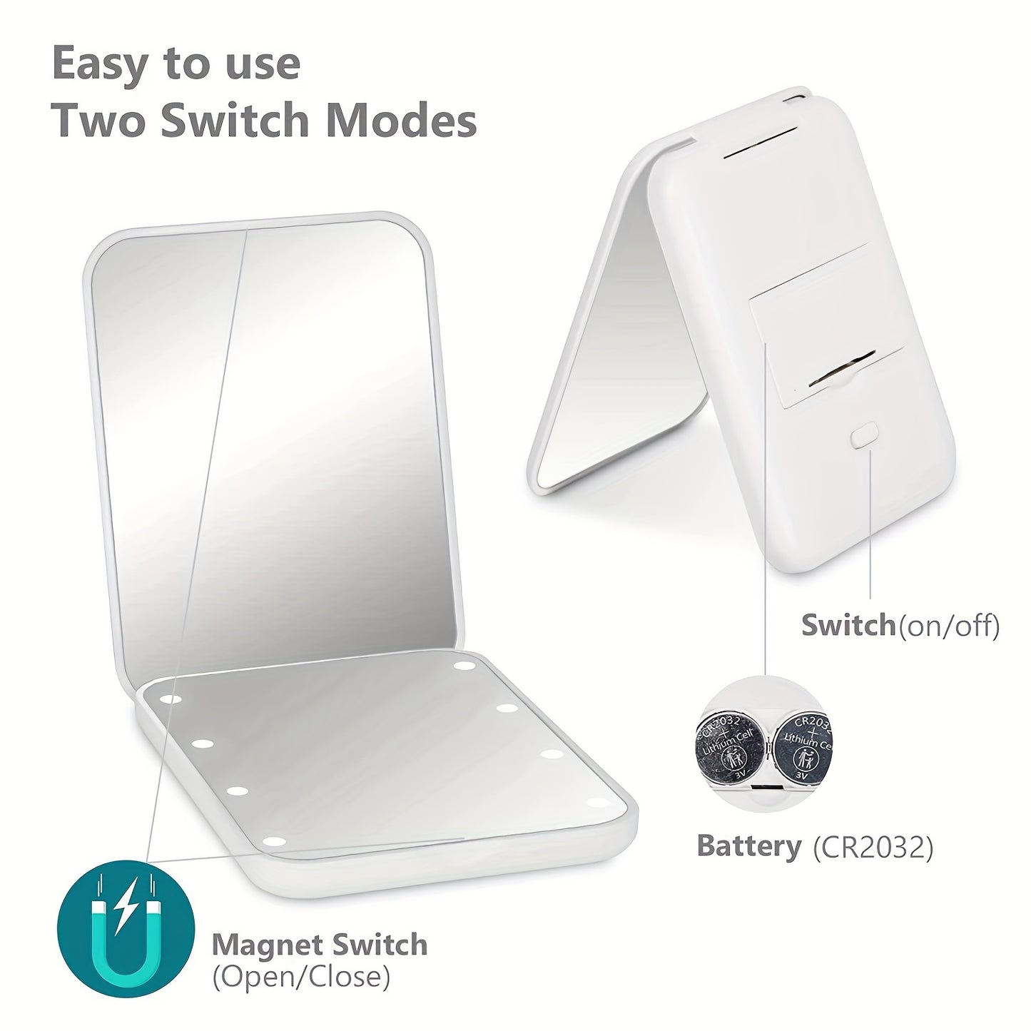 LED Pocket Makeup Mirror