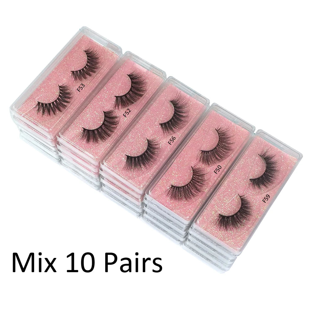 10 Pairs 3D Mink Lashes