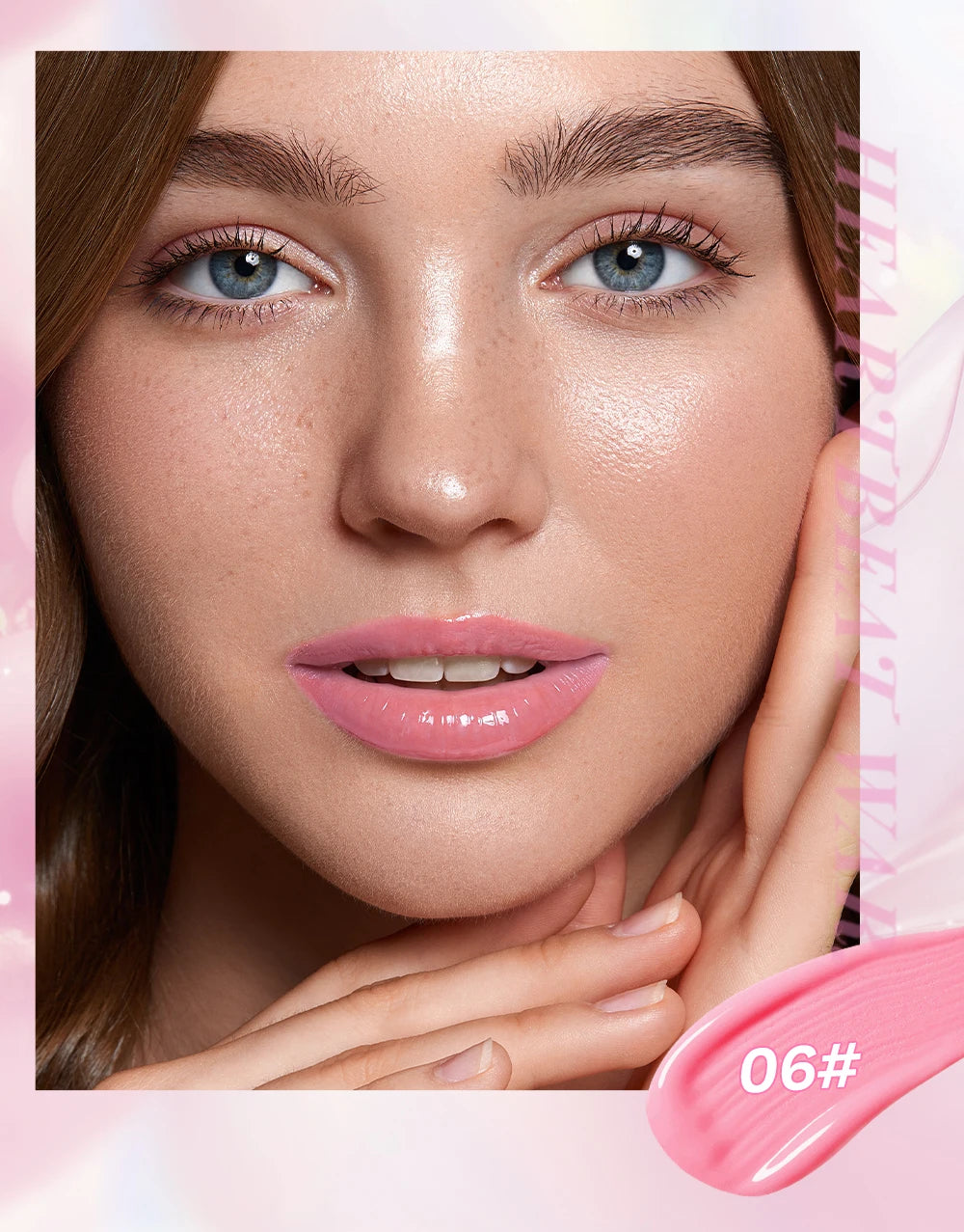 Pearlescent Pink Glitter Lip Oil