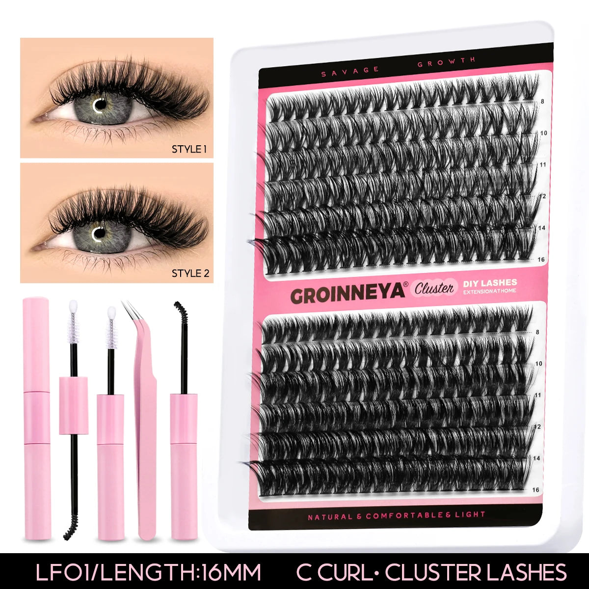 Lash Clusters Extensions Kit