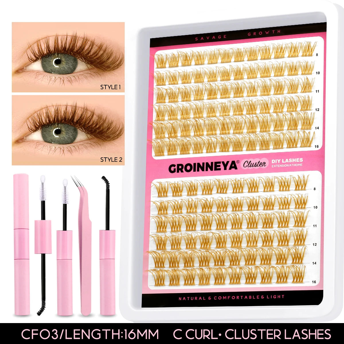 Lash Clusters Extensions Kit