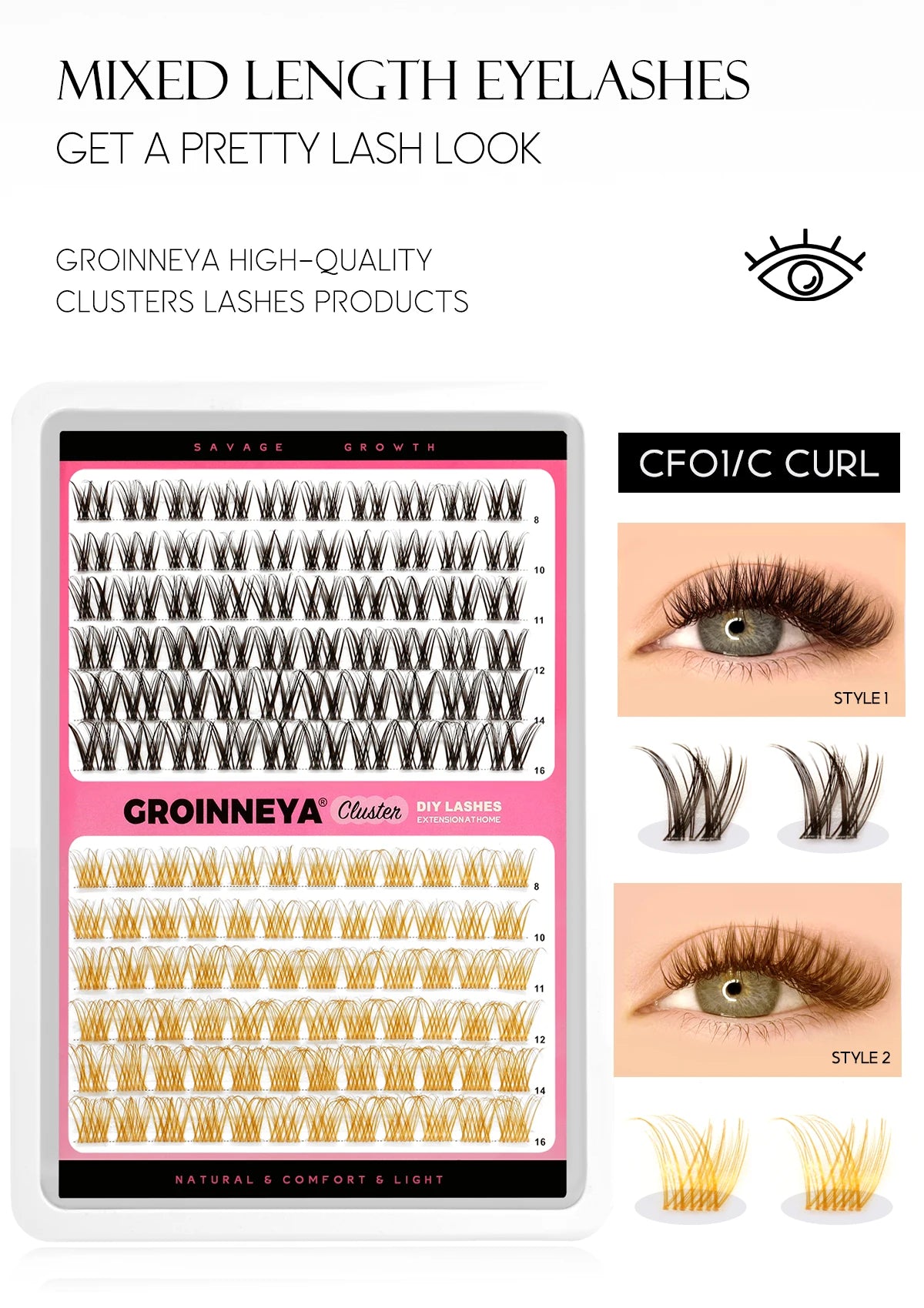 Lash Clusters Extensions Kit