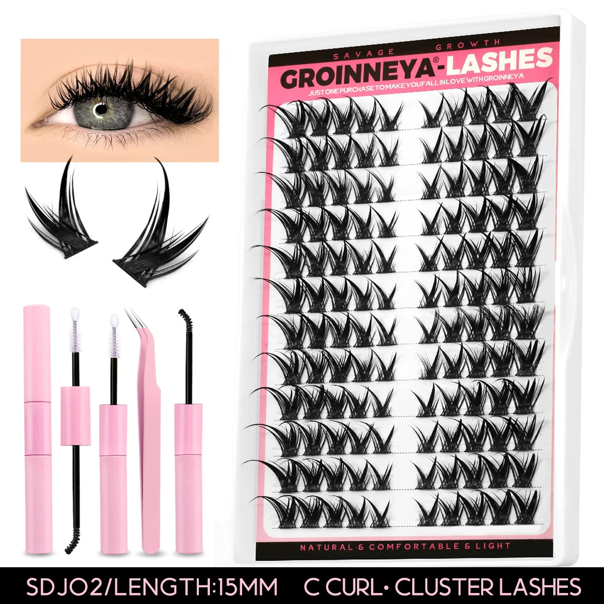 Lash Clusters Extensions Kit
