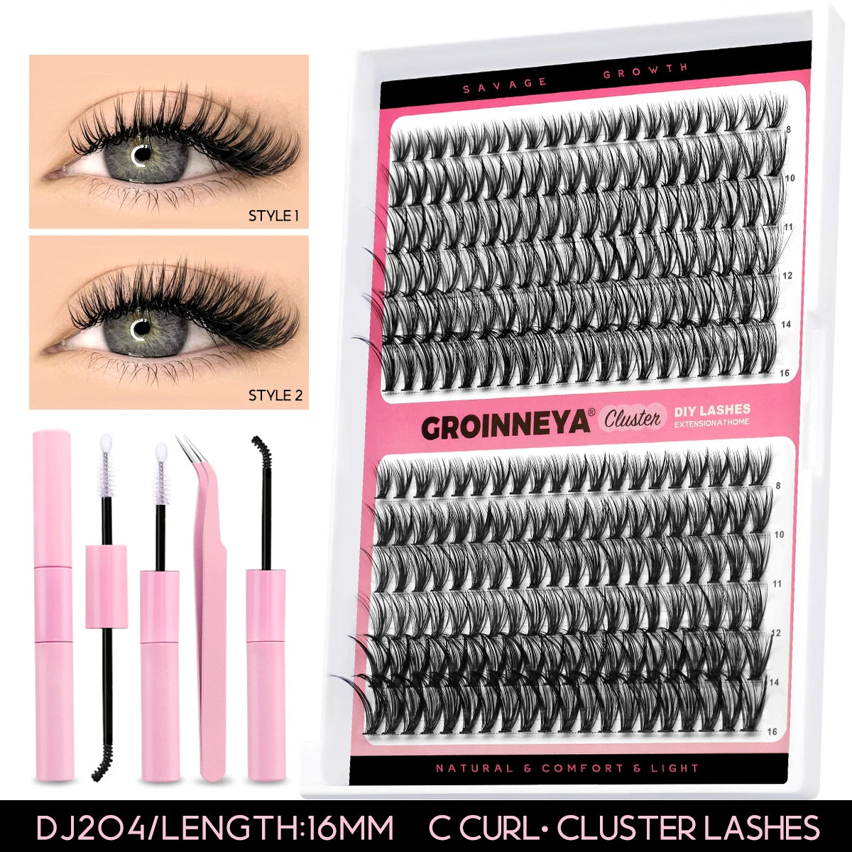 Lash Clusters Extensions Kit