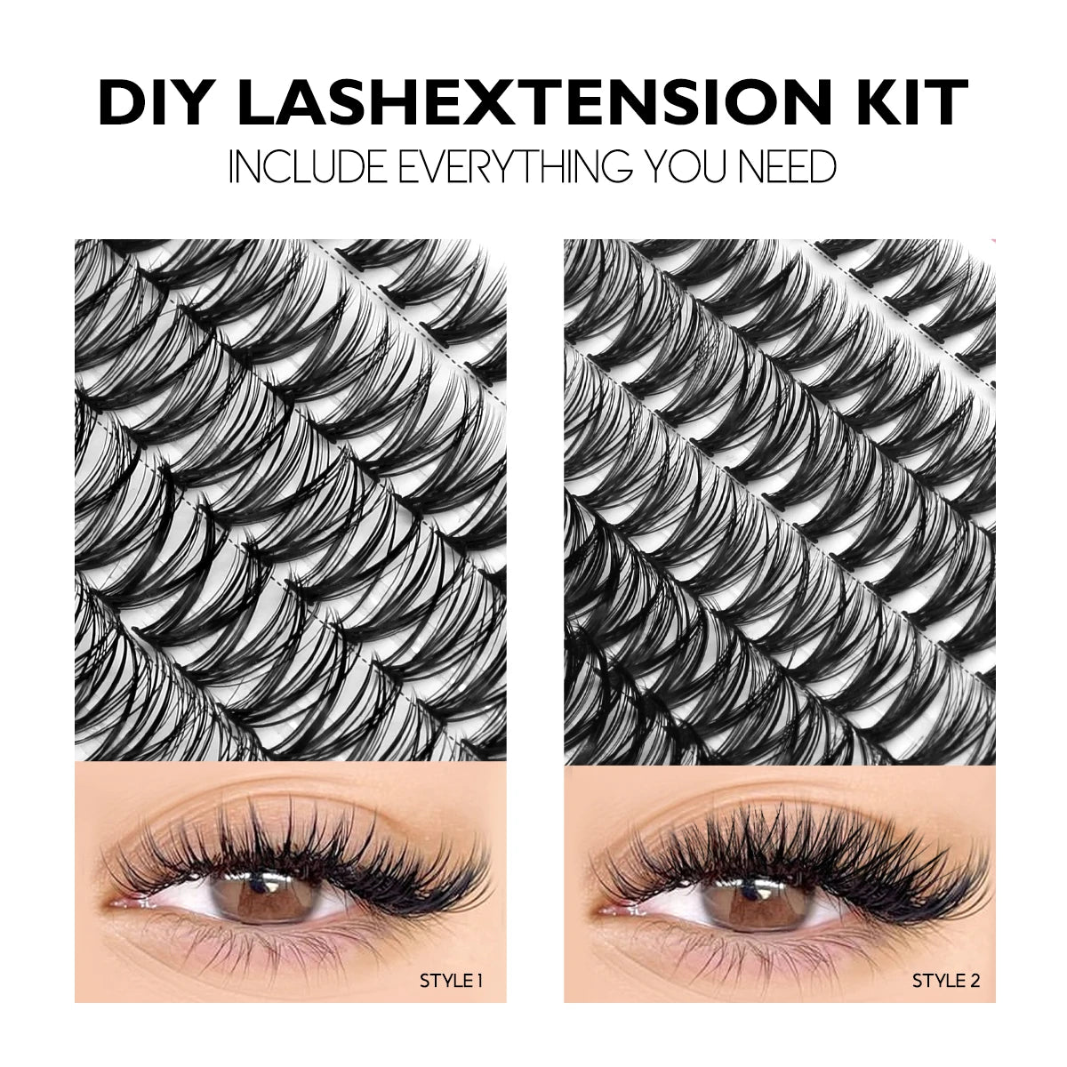 Lash Clusters Extensions Kit