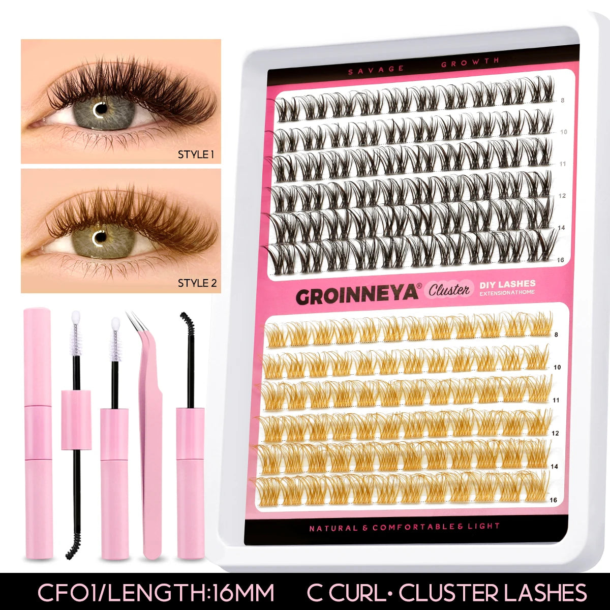 Lash Clusters Extensions Kit