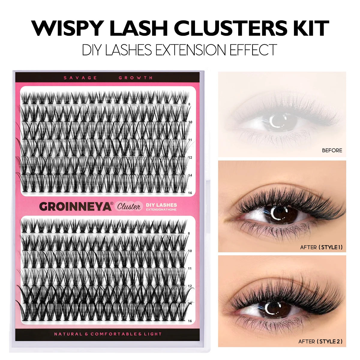 Lash Clusters Extensions Kit