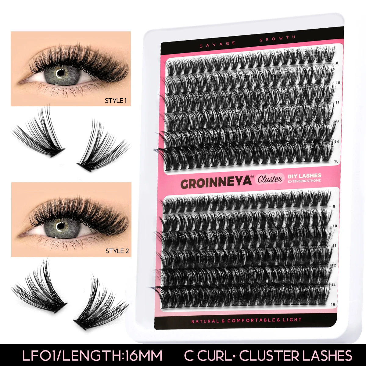 Lash Clusters Extensions Kit