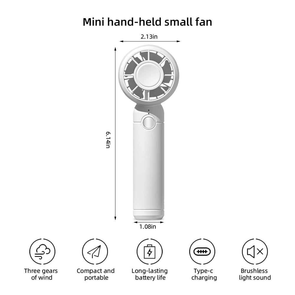 USB Mini Portable Rechargeable Fan