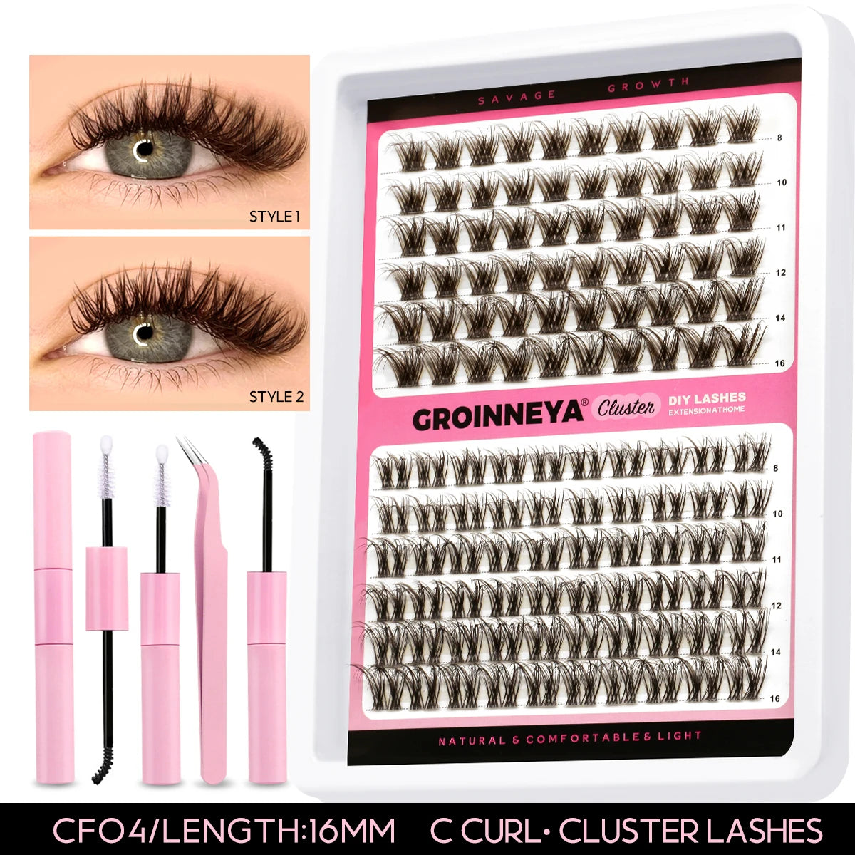 Lash Clusters Extensions Kit