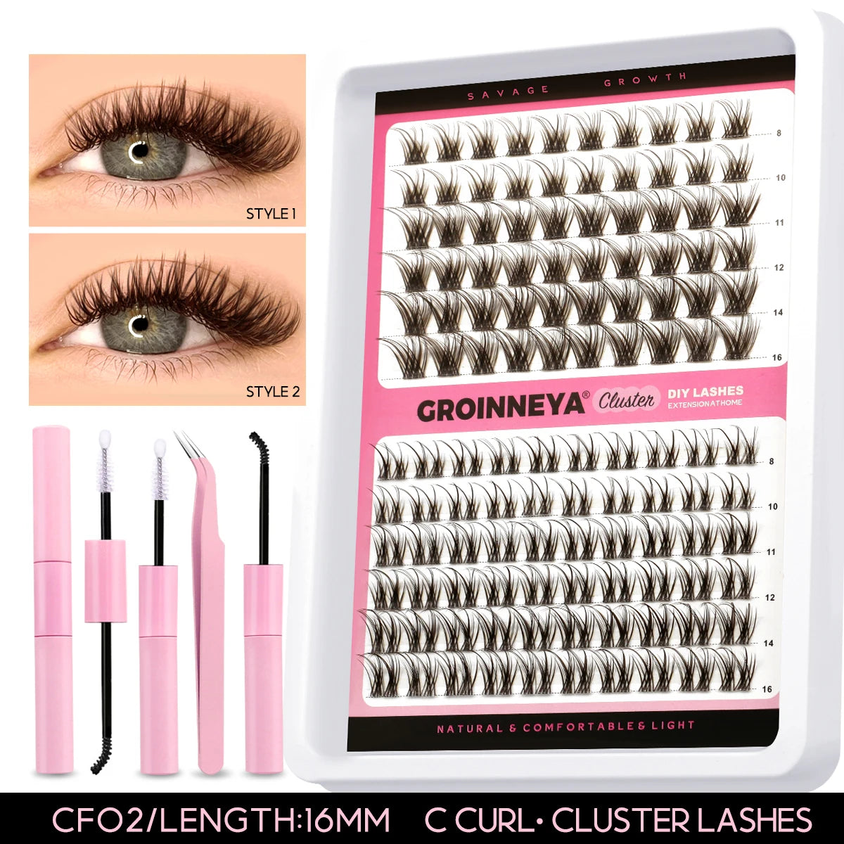 Lash Clusters Extensions Kit