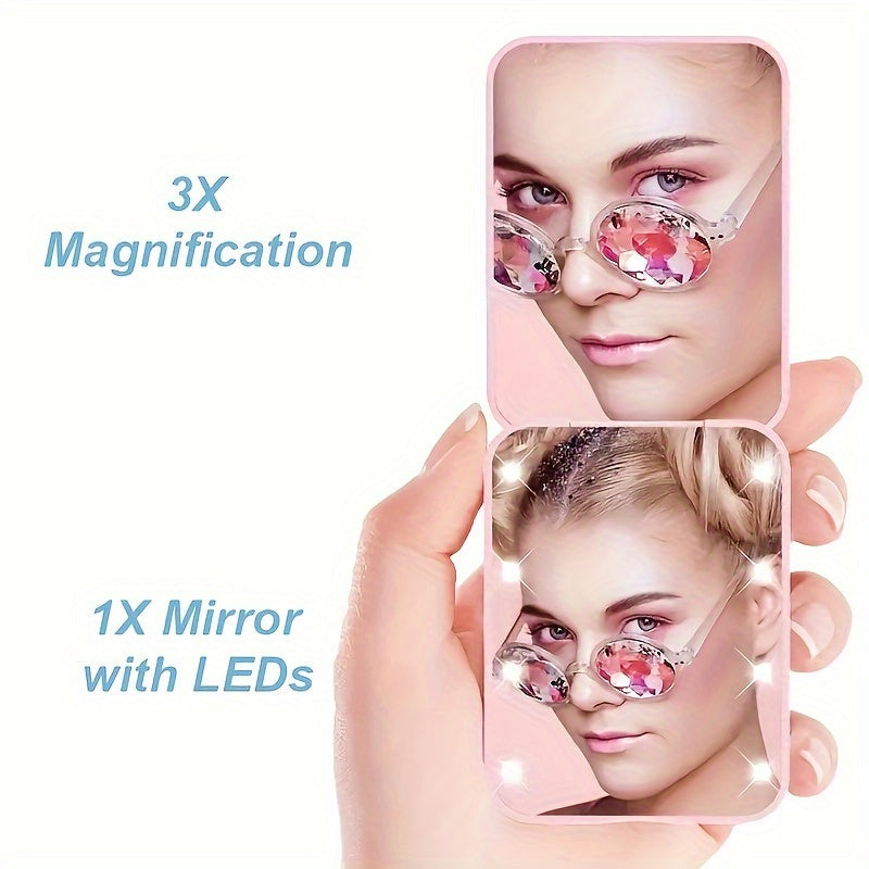 LED Pocket Makeup Mirror